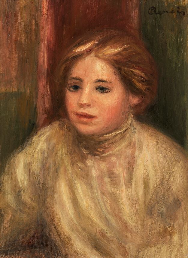 Pierre-Auguste Renoir - Tête de Femme Blonde | MasterArt